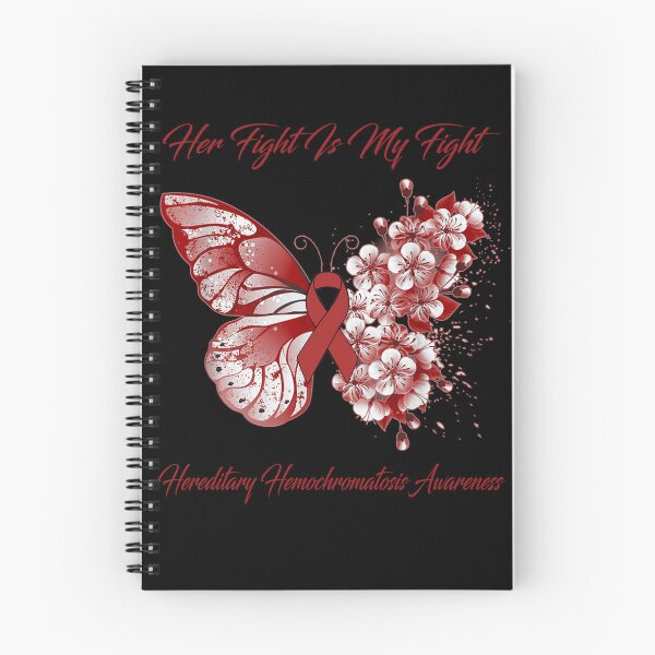 Item preview, Her Fight Is My Fight Hereditary Hemochromatosis Awareness Butterfly Ribbon Gifts designed and sold by Adropine.