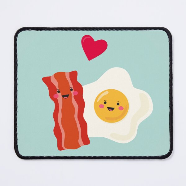 Item preview, PERFECT MATCH, EGGS AND BACON, BREAKFASTS, KAWAII EGGS, VALENTINES, LOVE designed and sold by Terevela.