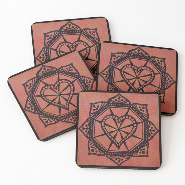 Item preview, ANCHORED IN LOVE MANDALA ~ SACRED GEOMETRY FOR THE SOUL~ RED, ORANGE designed and sold by Ann Chatfield.
