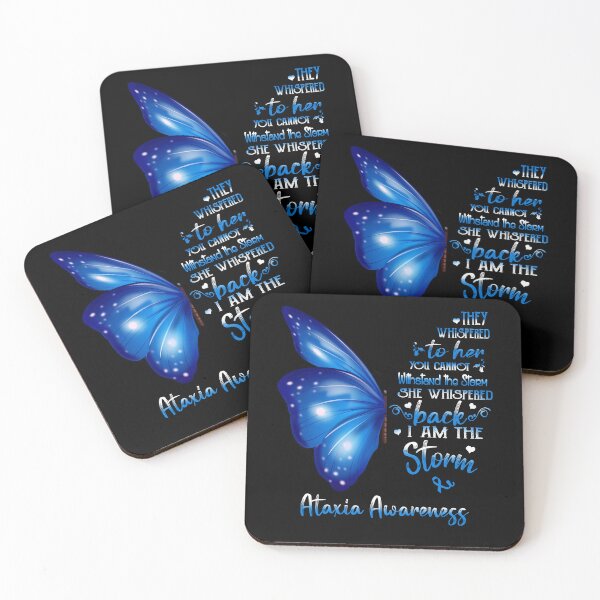 Item preview, She Whispered Back I Am The Storm Ataxia Awareness Butterfly designed and sold by frechettee.
