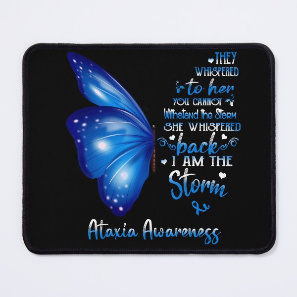 Item preview, She Whispered Back I Am The Storm Ataxia Awareness Butterfly designed and sold by frechettee.