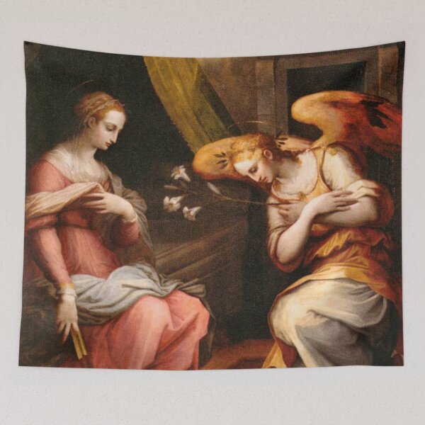Item preview, The Annunciation, a Renaissance Painting by Giorgio Vasari designed and sold by IlluminatedPage.