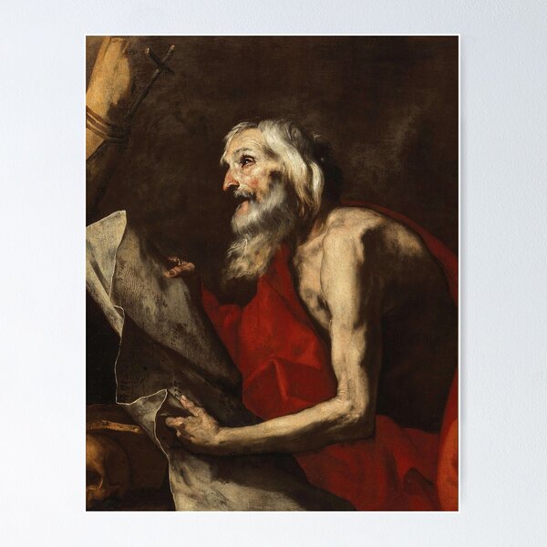 Item preview, Saint Jerome | Jusepe de Ribera | 1650 Renaissance Christian Art designed and sold by CJET.