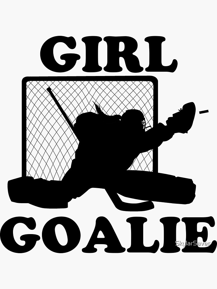 Ice Hockey Goalie Silhouette Hockey' Sticker