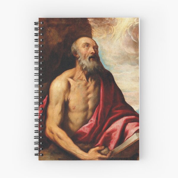 Item preview, Saint Jerome | Venetian School | 17th Century Renaissance Christian Art designed and sold by CJET.