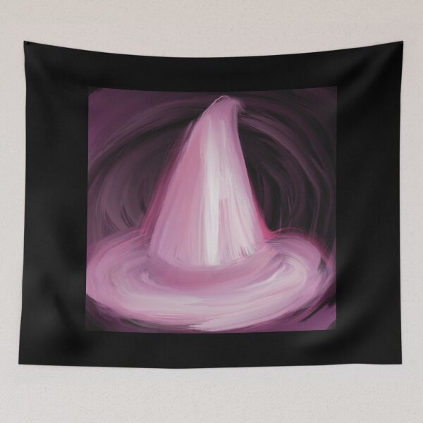 Item preview, Pink Enchantress Witch Hat Illustration designed and sold by ZaraRoza.