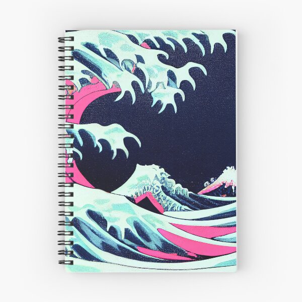 Item preview, Frozen Synthwave Kanagawa waves designed and sold by ChasmicArt.