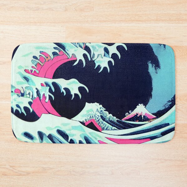 Item preview, Frozen Synthwave Kanagawa waves designed and sold by ChasmicArt.
