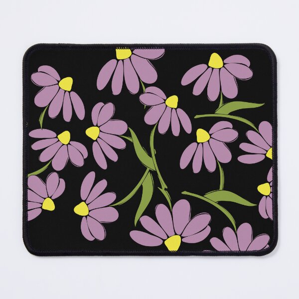 Item preview, Cheerful band of purple cartoon daisies frolicking designed and sold by AngelDawnDesign.