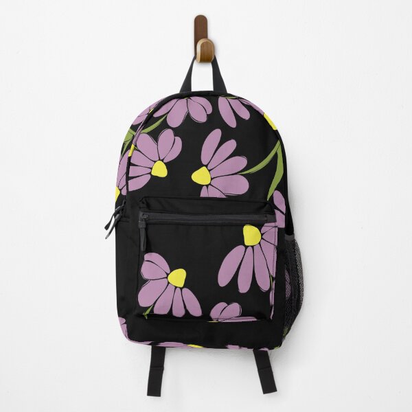 Item preview, Cheerful band of purple cartoon daisies frolicking  designed and sold by AngelDawnDesign.