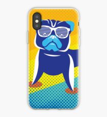 Cool Pug With Glasses Funny Dog Rescue iPhone Case