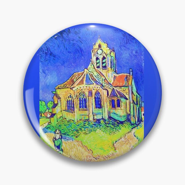 Item preview, Vincent van Gogh's The Church at Auvers (1890) famous painting [Digitally enhanced by WatermarkNZ Press designed and sold by CristalleLisa.