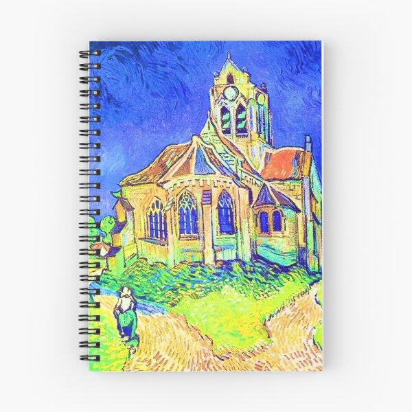 Item preview, Vincent van Gogh's The Church at Auvers (1890) famous painting [Digitally enhanced by WatermarkNZ Press designed and sold by CristalleLisa.