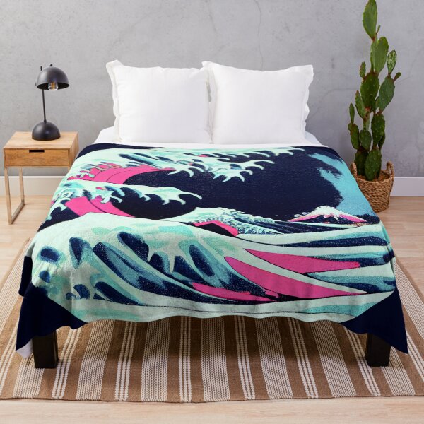 Item preview, Frozen Synthwave Kanagawa waves designed and sold by ChasmicArt.