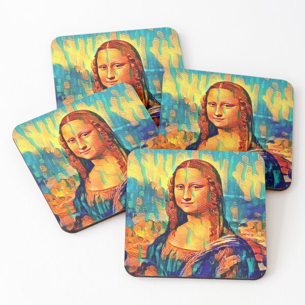 Item preview, "Mona Lisa (50)" an iconic Renaissance painting reimagined. designed and sold by thalasson.