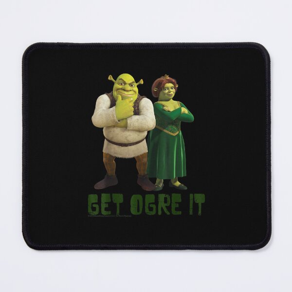Item preview, Shrek Fiona Amp Shrek Get Ogre It Text Poster designed and sold by TamarHall.