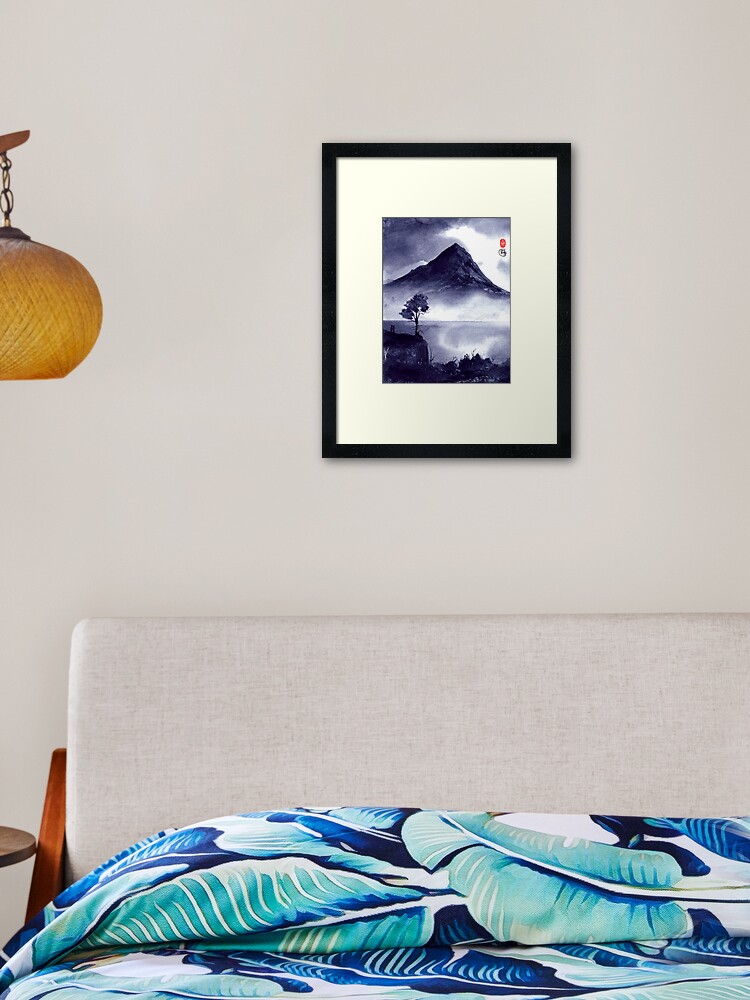 Thumbnail 1 of 7, Framed Art Print, Mountain Lake designed and sold by Ron C. Moss.