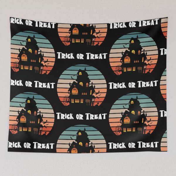 Item preview, Vintage Sunset Haunted House designed and sold by Moonbeamdesignz.