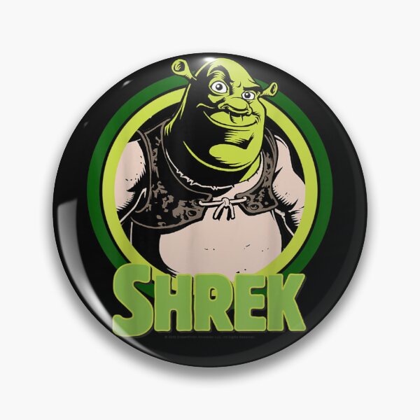 Item preview, Shrek In Circles Cartoon Portrait Logo  designed and sold by TamarHall.