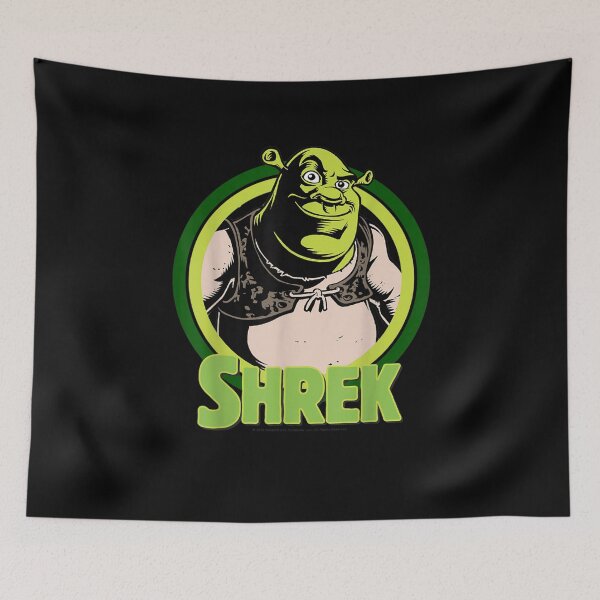 Item preview, Shrek In Circles Cartoon Portrait Logo  designed and sold by TamarHall.
