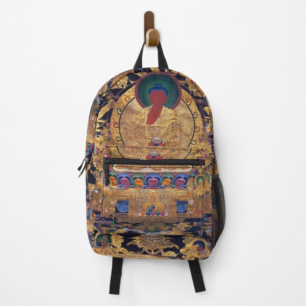 Item preview, Mandala 116 Golden Amithaba Buddha Thangka designed and sold by GuyBlank.
