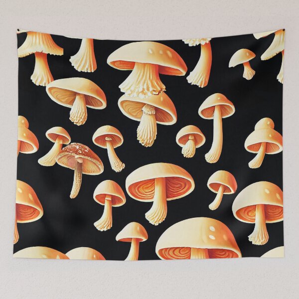 Item preview, Pattern of mushrooms designed and sold by etherElric.