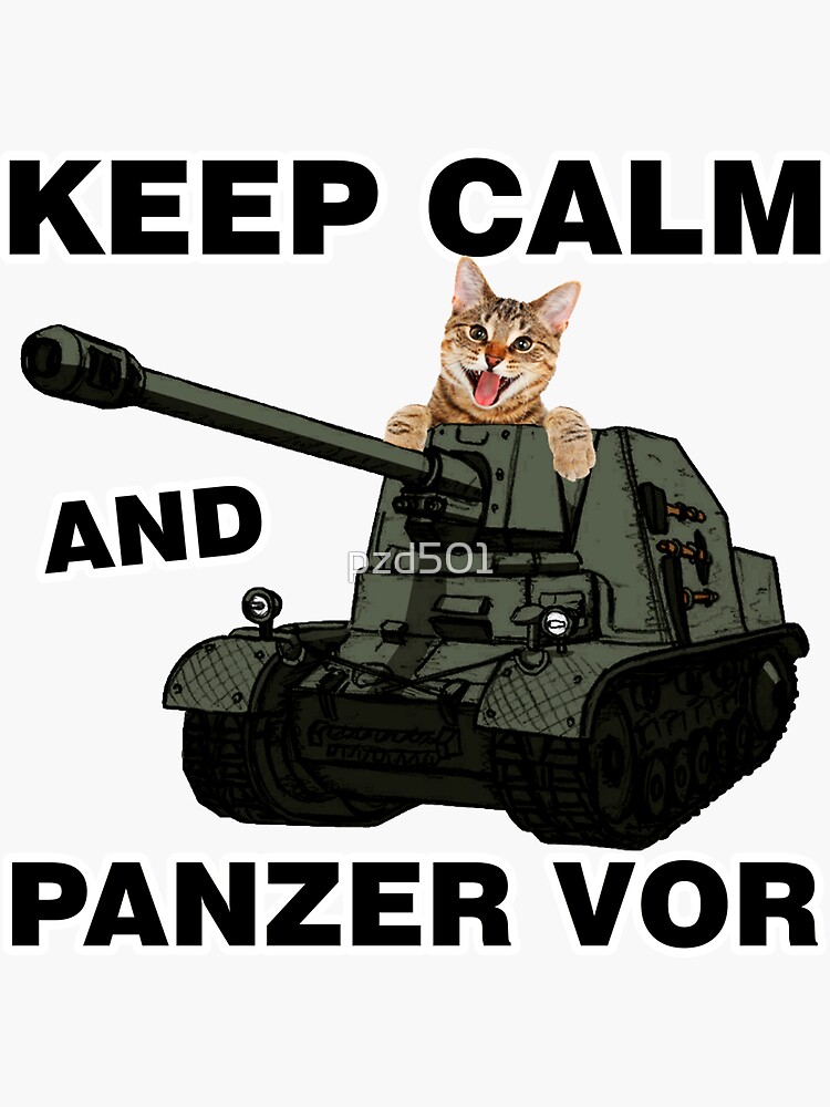 Marder Cat Tank Destroyers - Keep Calm and Panzer vor - Black