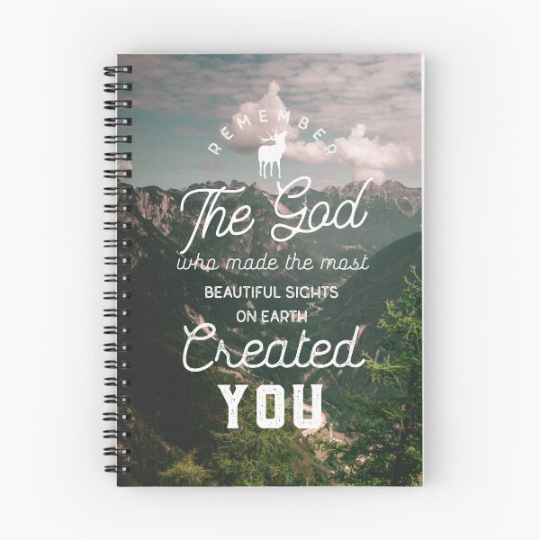 Item preview, Remember, the God Who Made the Most Beautiful Sights on Earth Created You designed and sold by Paper Bee Gift Shop.