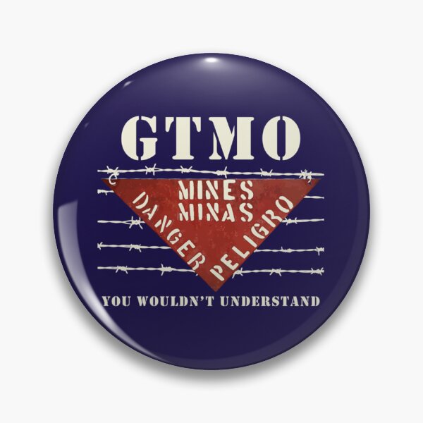 Artikelvorschau, GTMO Landmine Stacheldraht Zeichen Guantanamo Bay Kuba entworfen und verkauft von ALAJOS-SHOP.