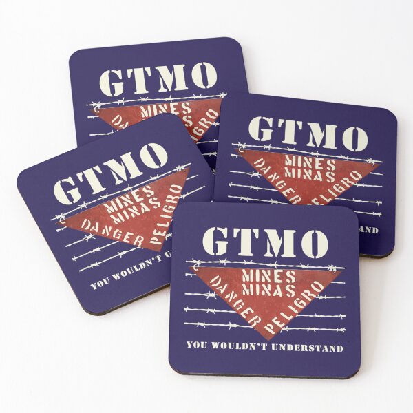 Item preview, GTMO Land Mine Barbed Wire Sign  Guantanamo Bay Cuba    designed and sold by ALAJOS-SHOP.
