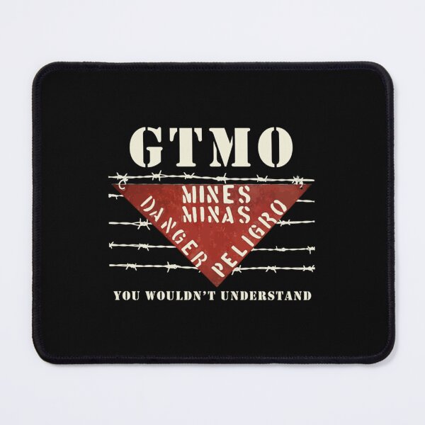 Item preview, GTMO Land Mine Barbed Wire Sign  Guantanamo Bay Cuba    designed and sold by ALAJOS-SHOP.