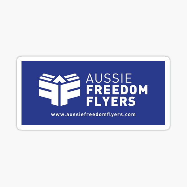 Aussie Freedom Flyers Sticker Sticker