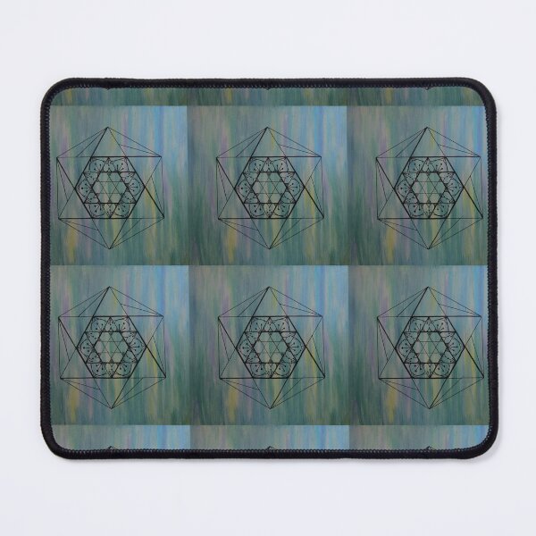 Item preview, NORTHERN LIGHTS MANDALA ~ SACRED GEOMETRY FOR THE SOUL~ BLUE, GREEN, YELLOW, PURPLE designed and sold by Ann Chatfield.
