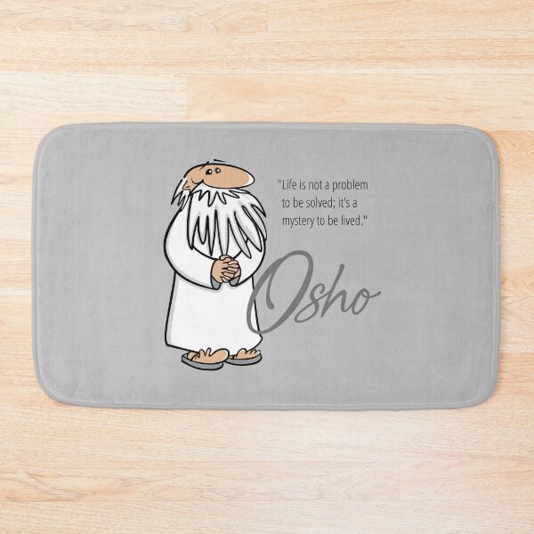 Item preview, Osho Quotes, Osho Cartoon – Life, is a Mystery to Be Lived designed and sold by FringeDweller2.