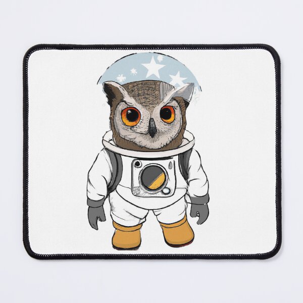 Item preview, Owlstronaut Jeff- Funny Owl Astronaut in Space designed and sold by MythicModern.