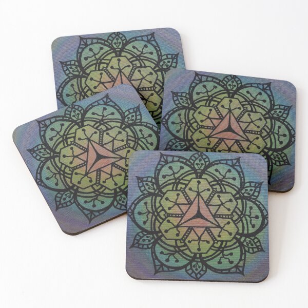 Item preview, BALANCE AND HARMONY MANDALA ~ SACRED GEOMETRY FOR THE SOUL~PURPLE, BLUE,TURQUOISE, GREEN, YELLOW, ORANGE, RED designed and sold by Ann Chatfield.