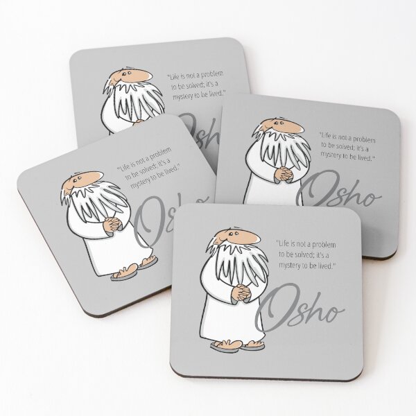 Item preview, Osho Quotes, Osho Cartoon – Life, is a Mystery to Be Lived designed and sold by FringeDweller2.