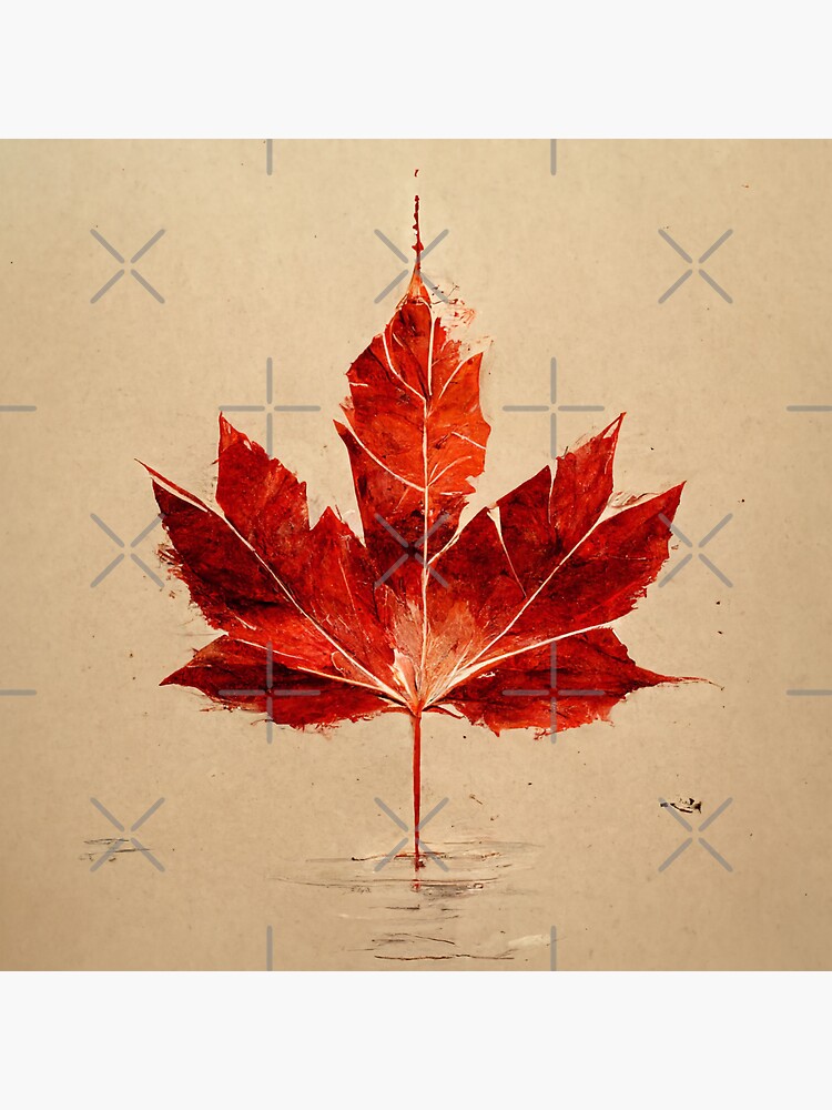 Canadian Maple Leaf Sticker For Sale By Corbitron Redbubble
