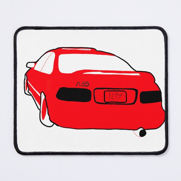 Item preview, No social skills line art (civic) (red) designed and sold by kingdd69.