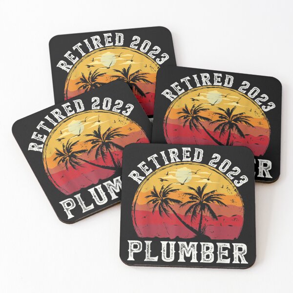 Item preview, Retired 2023 Plumber Retirement Vintage Coco Palm Tree Beach designed and sold by Odertwahlgren.