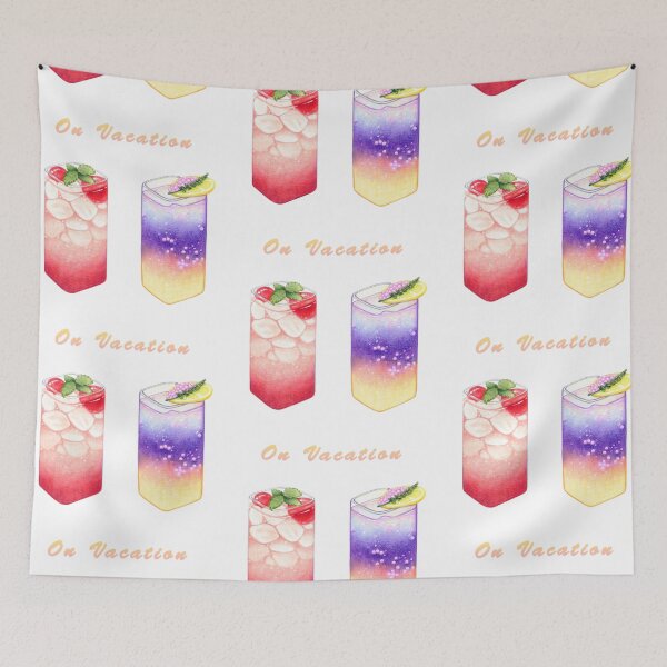 Item preview, Vacation Gradient Fruit Drink Illustration 漸層飲料插畫 (Colored Pencil 色鉛筆) designed and sold by Rose Chiu.