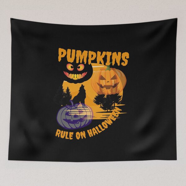 Item preview, Pumpkins rule on halloween designed and sold by rocklegends99.
