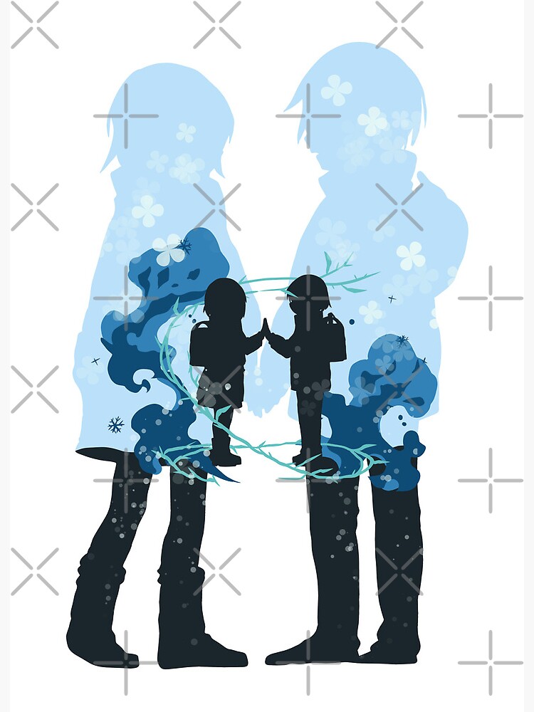 Erased Anime Characters Silhouette - Satoru Fujinuma x Kayo Hinazuki -  Animangapoi Fanart | Art Board Print