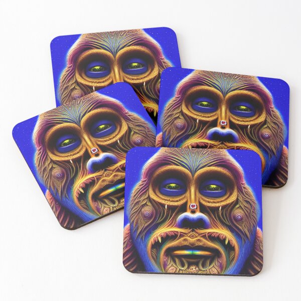 Item preview, Psychedelic Yeti ( Psychedelic Bigfoot ) Ape 3 designed and sold by DonutShirts.