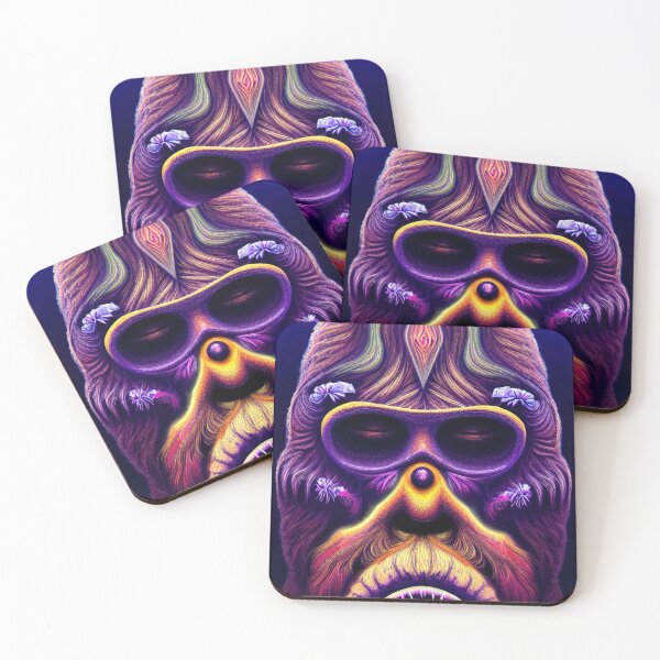 Item preview, Psychedelic Yeti ( Psychedelic Bigfoot ) Ape 4 designed and sold by DonutShirts.