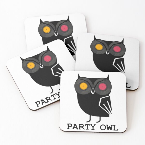 Item preview, Vinyl Record Player DJ Party Owl designed and sold by SeidoYonezawa.