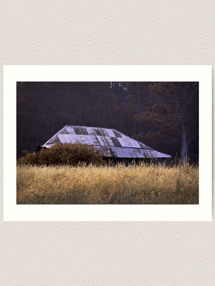 Alternate view of Farm House, near Judbury, Tasmania Art Print