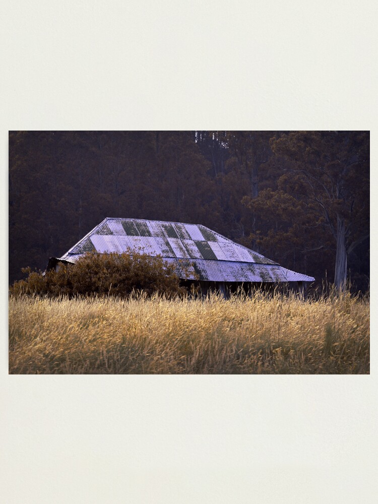 Alternate view of Farm House, near Judbury, Tasmania Photographic Print