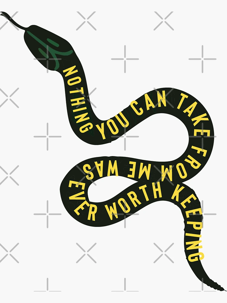 Snake Google Quote Sticker by palidoudz