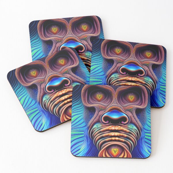 Item preview, Psychedelic Yeti ( Psychedelic Bigfoot ) Ape 8 designed and sold by DonutShirts.